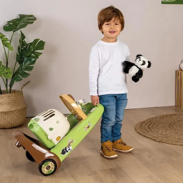 Smoby - Chariot Vétérinaire de Zoo - Peluche Panda - Nombreux accessoires inclus - Produit 2 en 1 : Cage de transport - Fabrication-3