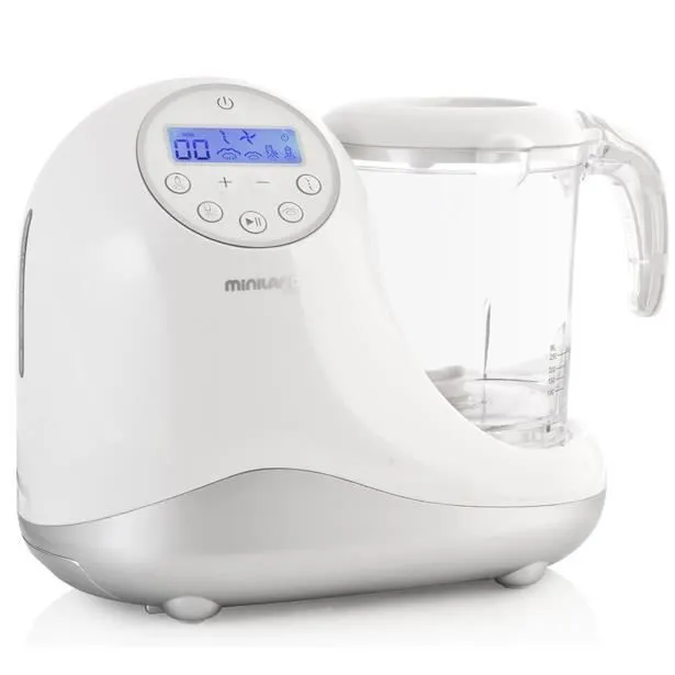 MINILAND BABY Robot de cuisine Chefy 5 - Blanc / Argent-0