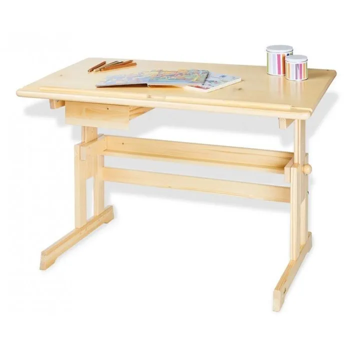 Bureau enfant  Lena pin lasure-0