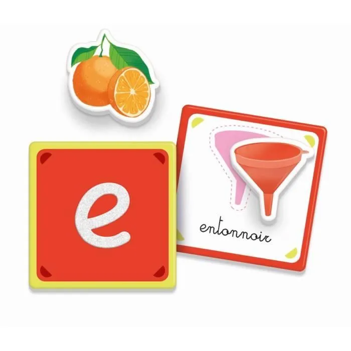 Montessori - Clementoni - Les lettres tactiles - Jeu éducatif pour apprendre l'alphabet - 26 cartes lettres rugeuses - Dés 3 ans-3