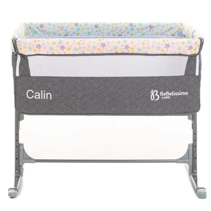 BEBELISSIMO - Lit Cododo - berceau bébé - lit bébé - Calin - dès la naissannce - gris-1