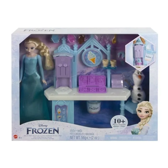 Disney-La Reine des Neiges-Elsa et Olaf Douceurs Givrées-Coffret pâte à modeler HMJ48-1