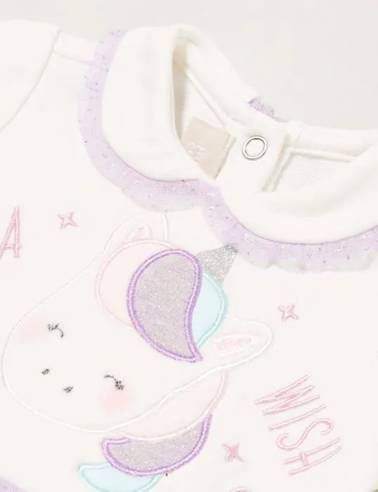 Gigoteuse - douillette - turbulette Chicco , Combinaison licorne en chenille avec pied, Bebe fille-1