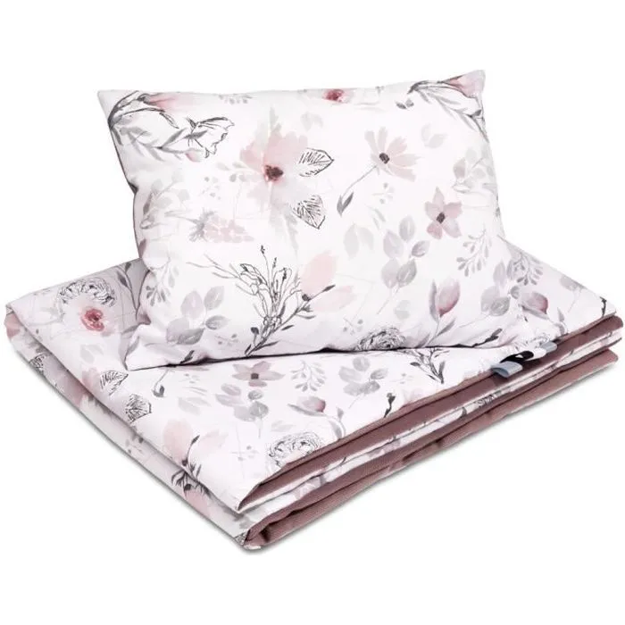 Bellochi Set de Couette Bebe 75x100 cm et Coussin Enfant 30x40 cm - Réversible et Lavable - Coton - Fantasy-0