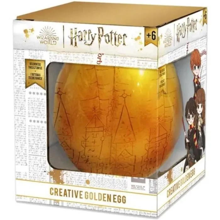 Activité créative pour enfant - DARPEJE - Œuf d'or Harry Potter - Customisation tote bag - Rouge-0