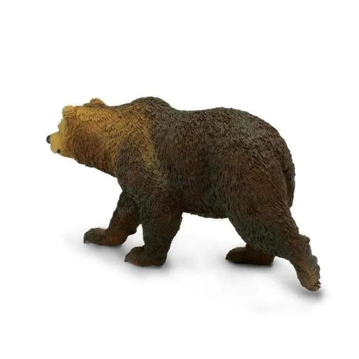 Figurine - SAFARI - Grizzly junior 12 cm - Marron - Collection North American Wildlife-1