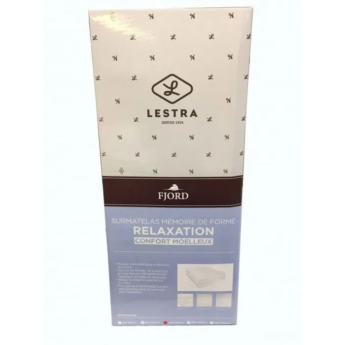 Surmatelas Lestra Fjord à mémoire de forme 80 x 200 cm Lestra-0