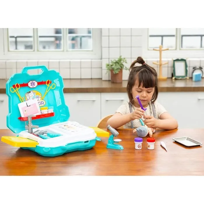 Jeux d'imitation - PIMPIMSKY - Malette Docteur - 29 pièces - Pour enfants à partir de 3 ans - Mixte-1