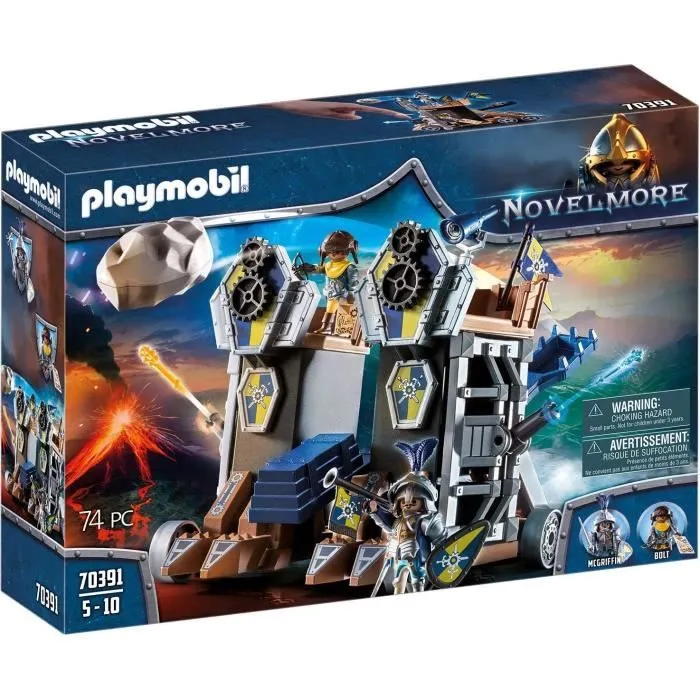 PLAYMOBIL - 70391 - Novelmore - Tour d'attaque mobile des chevaliers Novelmore-0