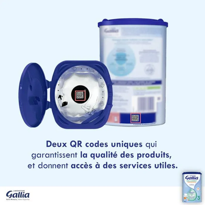 Lait en Poudre Premium 3 (900g) - Galliagest Dès 12 Mois-3