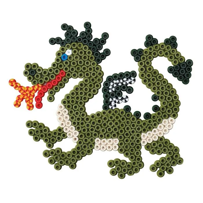 Perles à repasser - HAMA - Dragon - 1 100 perles - 5,0 mm - Mixte - 5 ans-1