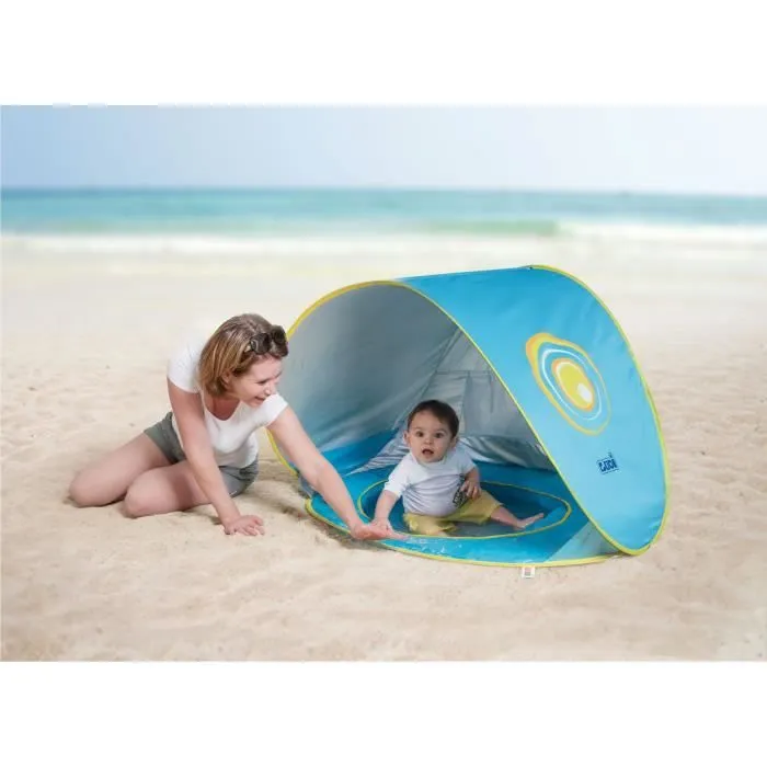 LUDI Tente de plage et piscine pour bébé - en tissu avec protection UV 50 - dès 10 mois-4