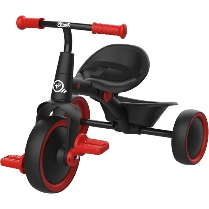 Tricycle - Mookie - 705CB - 2 En 1 - Siège réglable - Poignée amovible - Ceinture 3 points-3