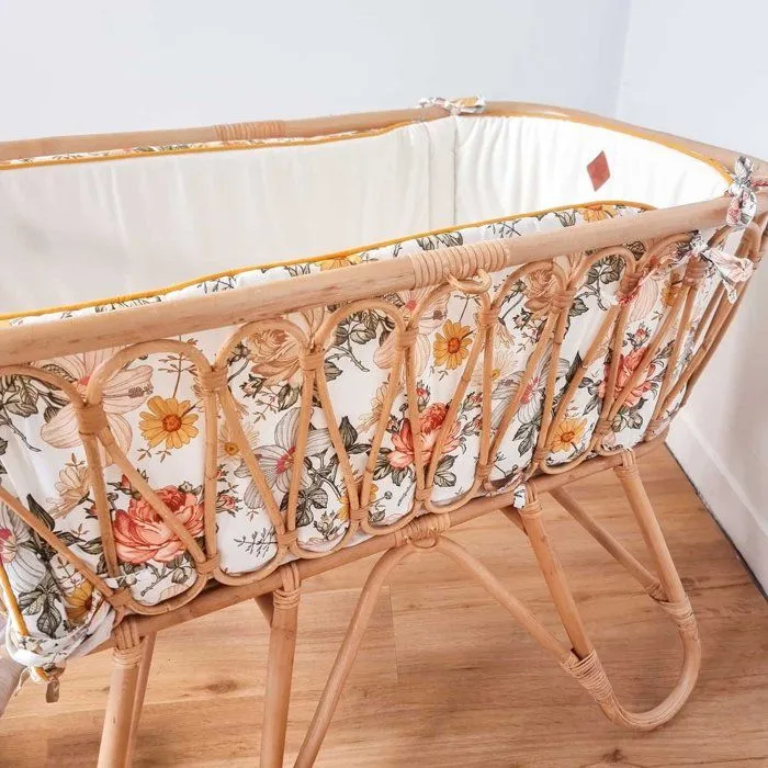 Tour de lit universel et réversible, Néo Vintage Multicolore Pour lit bébé de 60 x 120 cm ou 70 x 140 cm-3