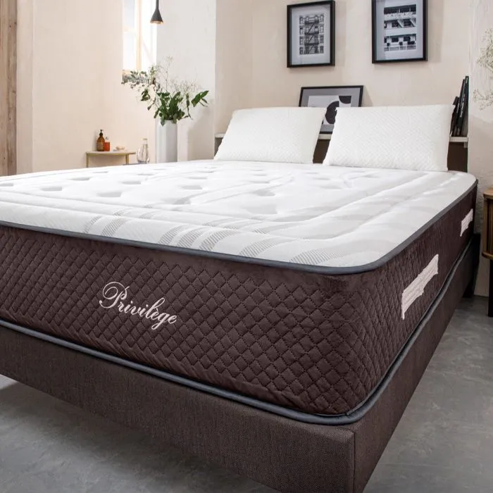 Matelas Ressorts Privilège 140x200 cm Accueil Mousse hypersoft-5