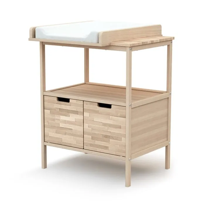 Commode à Langer - AT4 - Ateliers T4 - Bois - 1 étagère - 2 tiroirs-1