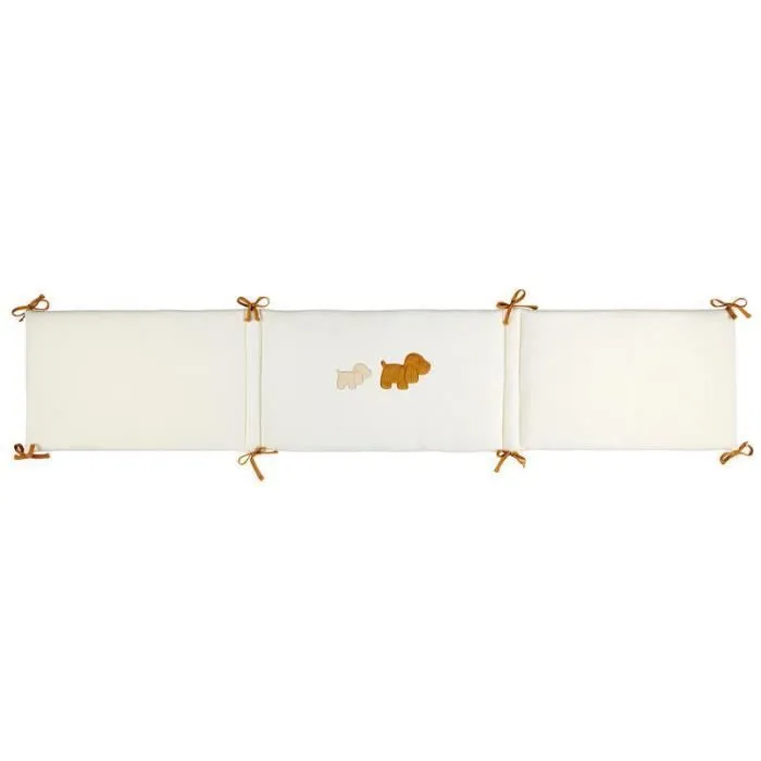 NATTOU - Tour de lit jacquard vanille CHARLIE-0