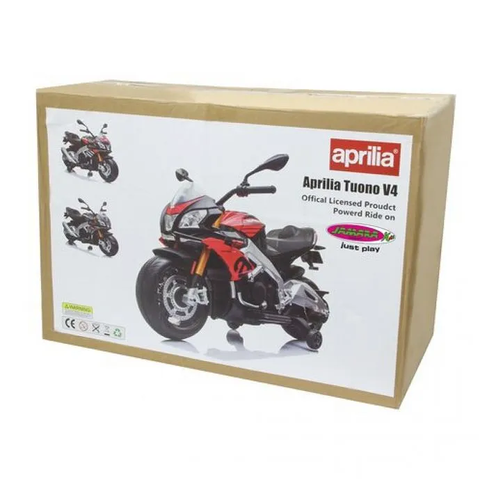 Véhicule électrique pour enfants - Jamara Kids - RIDE-ON APRILIA TUONO V4 1100 RR - Rouge - Batterie - 2 roues-4