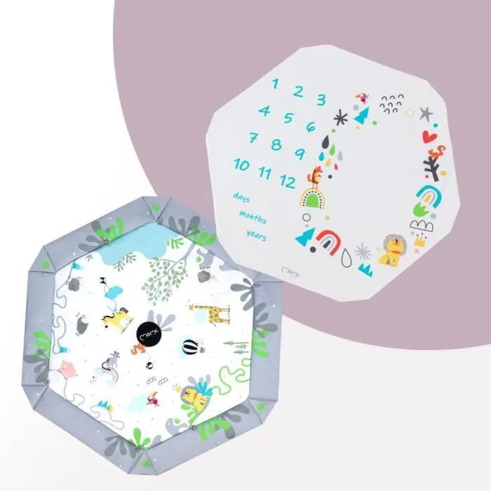 MoMi BESTO - 3en1 - Tapis d'Eveil Bebe - Arche à jouets - Sensoriels jouets - Photomat-3