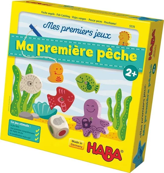 HABA - Mes Premiers Jeux – Ma Première pêche - Pêche à la ligne - 2 ans et plus, 5570-1