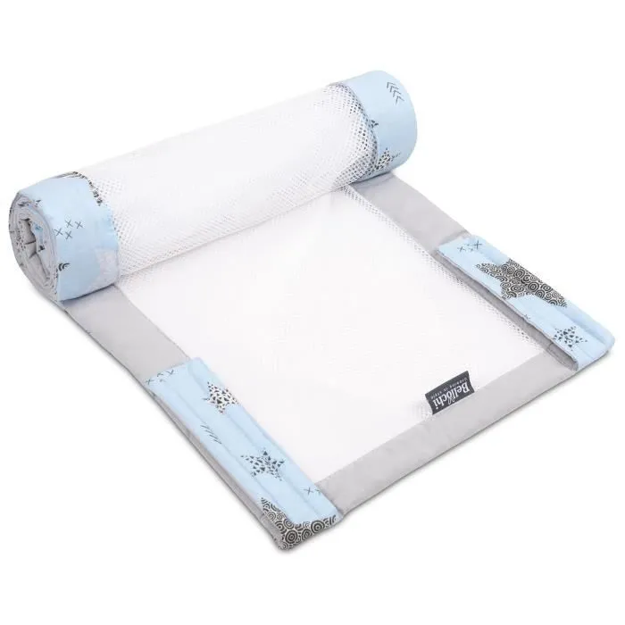 Bellochi Tour de Lit Bébé 180x30 cm - - Tour de Lit Souple Universel - Contour de Lit Bébé - Rigel Star-0