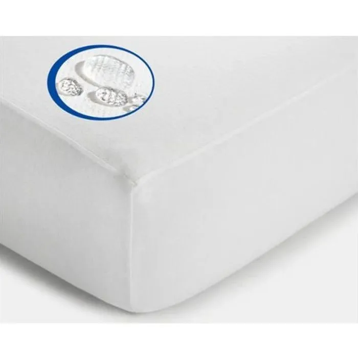 PROTEGE MATELAS 100% IMPERMÉABLE POUR LIT 2 PERSONNES 140X190 CM ALESE MATELAS - POLY-COTON-0