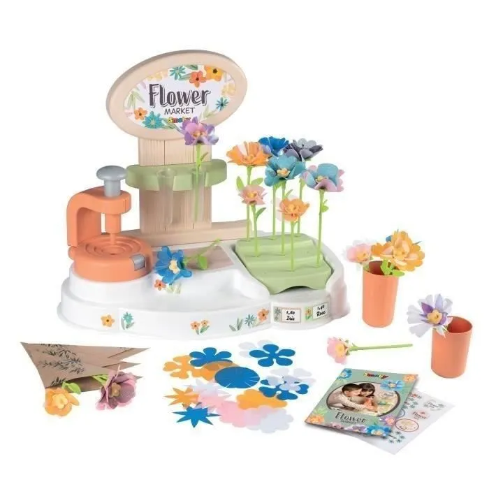 Smoby - Marchande Marché aux fleurs - Dès 3 Ans-0