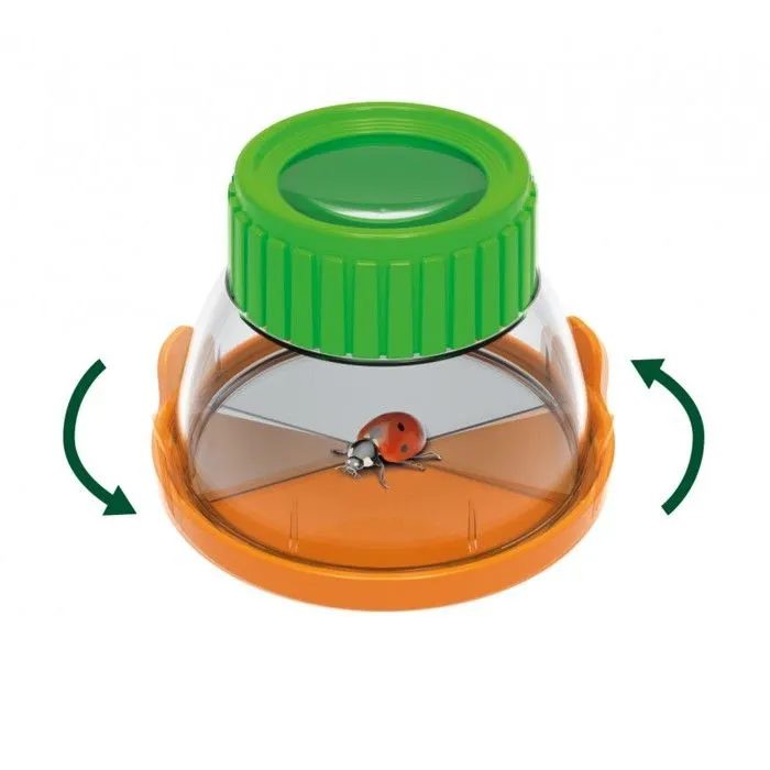 Terrarium pour enfant - Buki France - 21,3x9,8x15,2 cm - Loupe amovible x6 - Livret illustré - Mixte-3