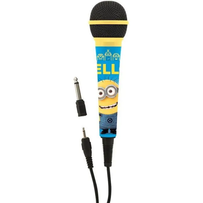 Microphone Haute Sensibilité Câble 2,5m Les Minions-0