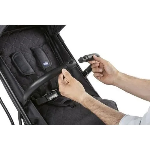 CHICCO Trolley Me - Poussette Compacte Pliable - De 0 à 15kg - Arceau de sécurité - Noir-4