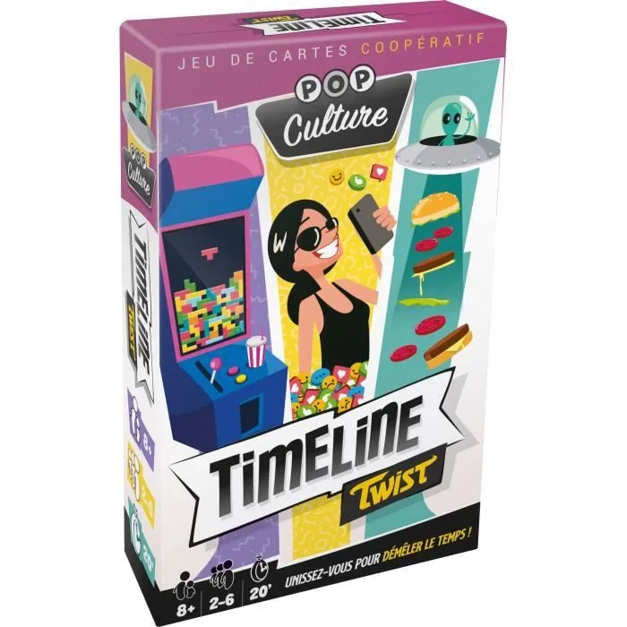 Timeline Twist Pop Culture|Asmodee - Jeu de cartes coopératif - 2 à 6 joueurs - À partir de 8 ans-0