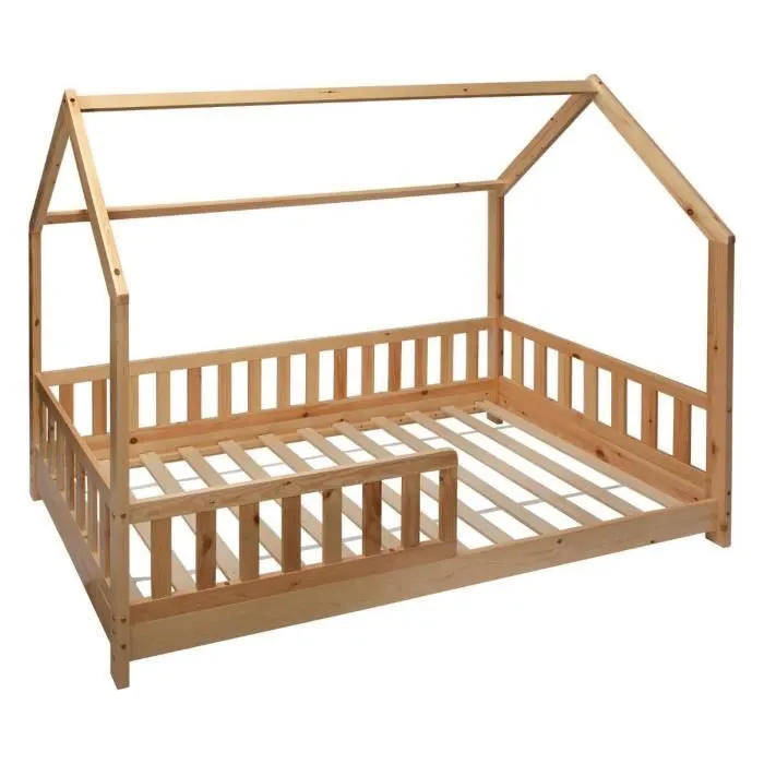 Lit Cabane Oasis Des Rêves Beige 90x190 cm-0