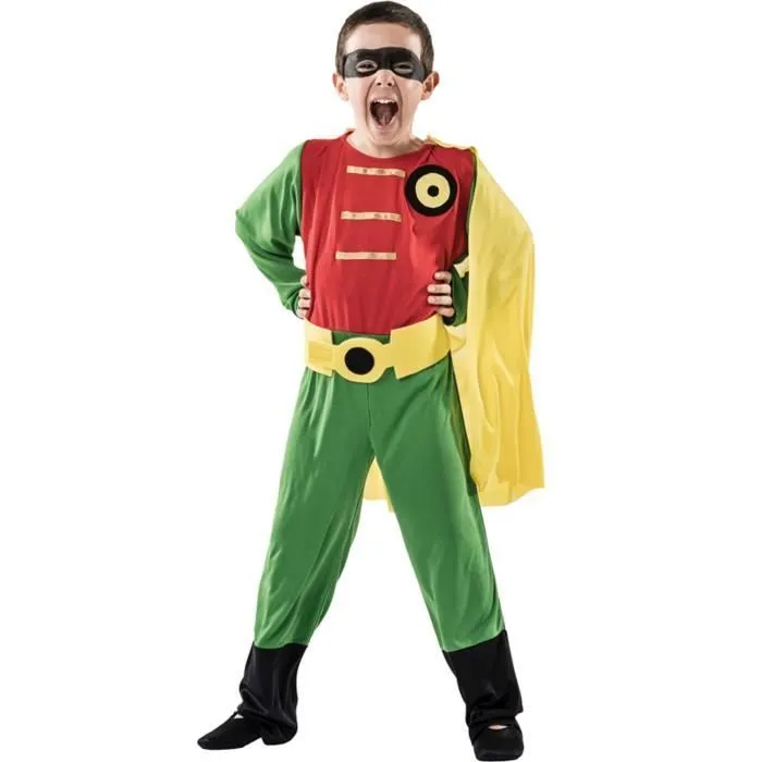 Déguisement Robin Intrépide pour garçon - EL REY DEL CARNAVAL - 6 ans - Noir et vert-0