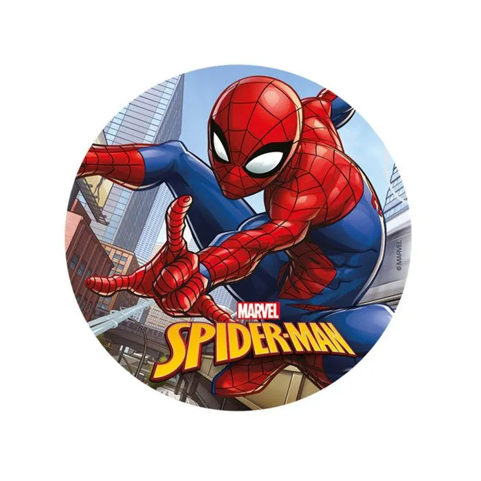 Disque azyme Spiderman  20 cm - Multicolore-0