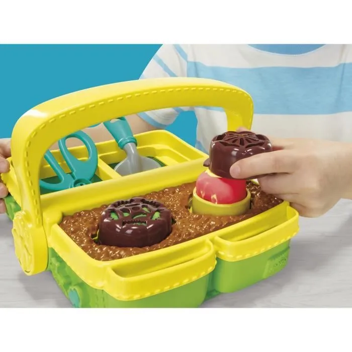 Play-Doh Mon jardin de fleurs, coffret de pâte à modeler inspiré du jardinage et de la nature, loisirs créatifs pour enfants, dès 3-5