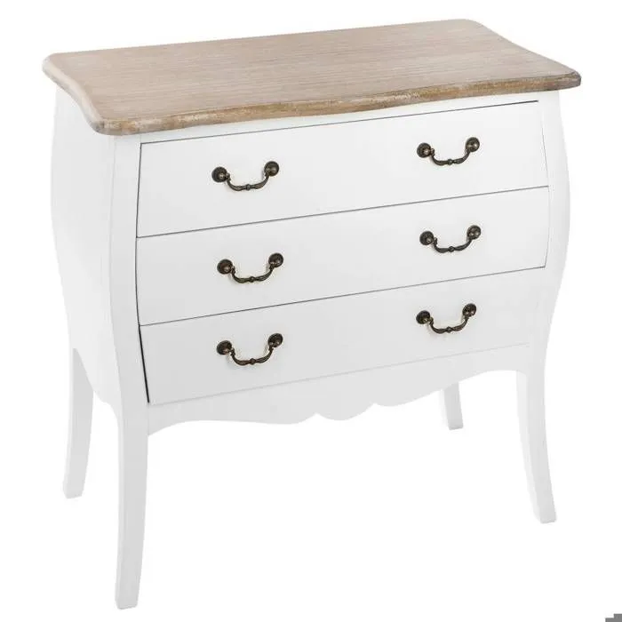 Commode "Chrysa" blanche - Blanc - Atmosphera createur d'interieur-0
