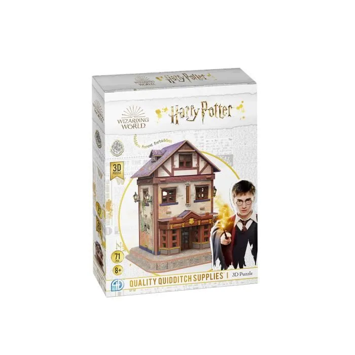 Puzzle 3D Harry Potter Le Magasin d'accessoires de Quidditch - CubicFun - 71 pièces - À partir de 8 ans-0