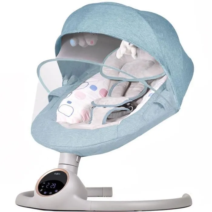 Balancelle bébé /transat électrique ALPHA bleu-0
