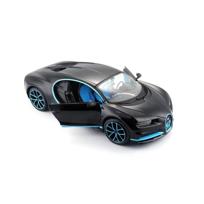 MAISTO Véhicule Bugatti Chiron - En métal - À l'échelle 1 / 24 ème - Bleu-2