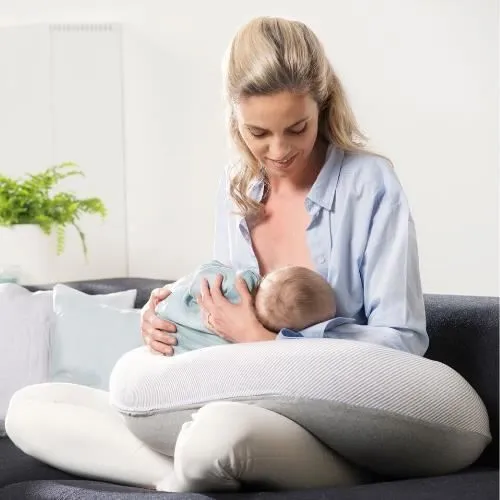 doomoo Housse de Coussin de Maternité Buddy, Tissu Ultra Doux, Certifié Oeko-Tex, Classic Grey-2