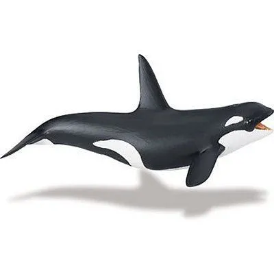Figurine Orque Epaulard en plastique peinte - Marque SAFARI - Dimensions 17 x 7 cm - Pour enfants de 3 à 9 ans-0
