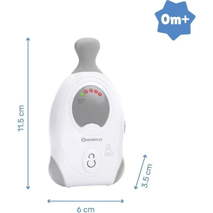 Badabulle Babyphone Audio Baby Online 300m avec Veilleuse-4