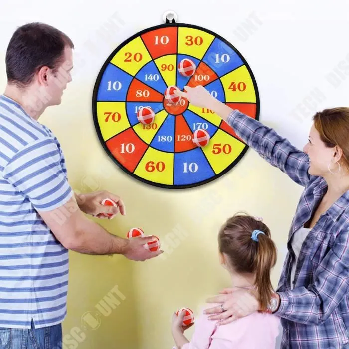 TD® Jeu de Cible Scratch avec Balles - Jeu d'Adresse- Intérieur-Extérieur- Enfants Adultes-3