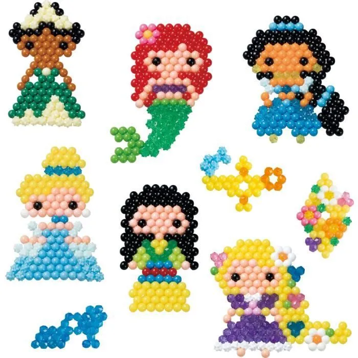 Jouet AQUABEADS - Princesses Disney - Recrée les scènes de tes films préférés - Rose - Mixte - Enfant - 4 ans-2