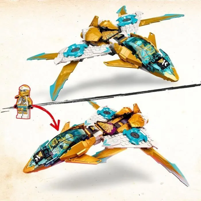 LEGO® NINJAGO 71770 Le Jet Dragon d’Or de Zane, Jouet d'Avion et Figurines pour Enfants-1