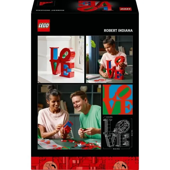 LEGO Art 31214 LOVE - Set de construction pour adultes - Décoration et cadeau pour couples-5
