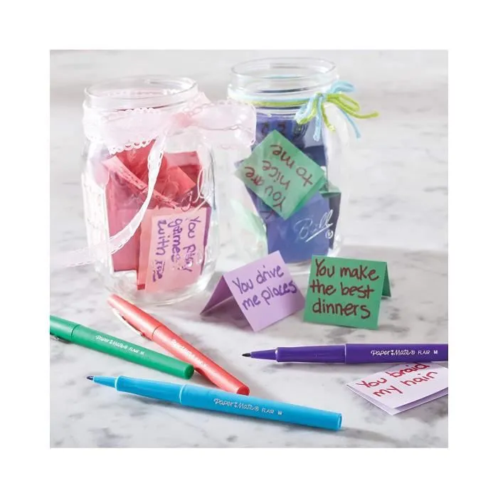 Feutre - Paper Mate - Flair Original - 16 couleurs - Pointe moyenne 0.7mm - Pochette incluse-2