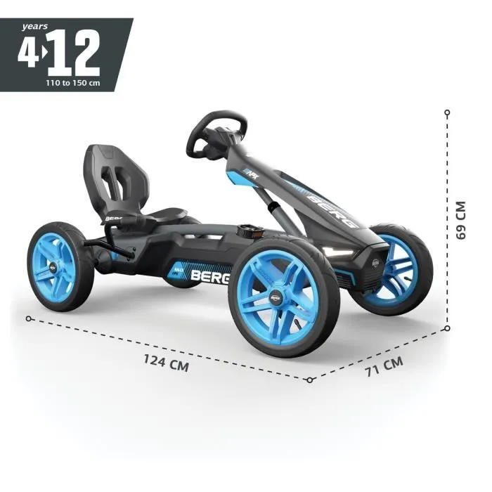 Kart à pédales BERG Rally APX Bleu-0