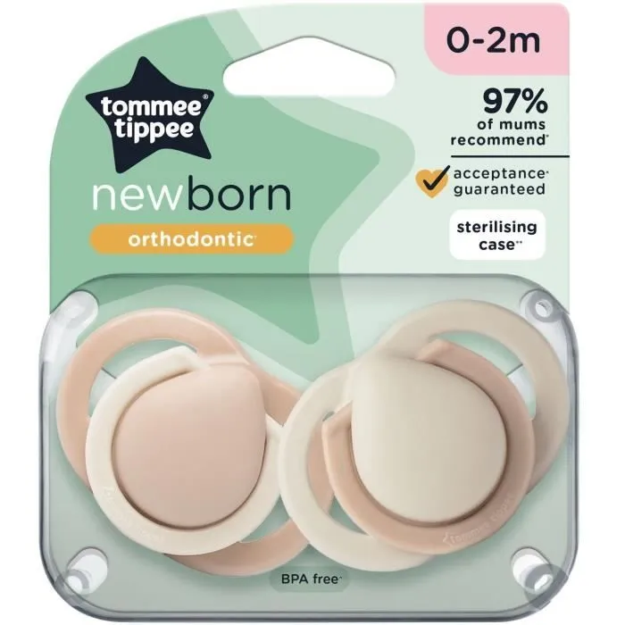 Sucette - TOMMEE TIPPEE - Nouveau-né 0-2 mois - Lot de 2 - Avec téterelle et collerette miniature-5