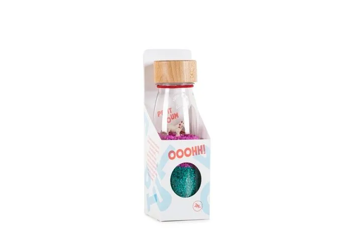 Bouteille sensorielle Sound - Licorne - Petit Boum - Jouet d'éveil - Son - Turquoise-5